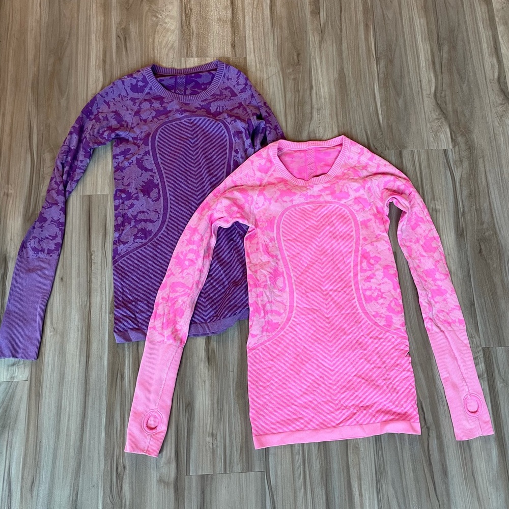2 long sleeve lulu lemon tops